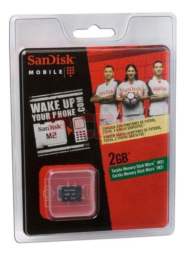 Memoria M2 Memory Stick San Disk 2 Gb Sdmsm2-2048-s11m