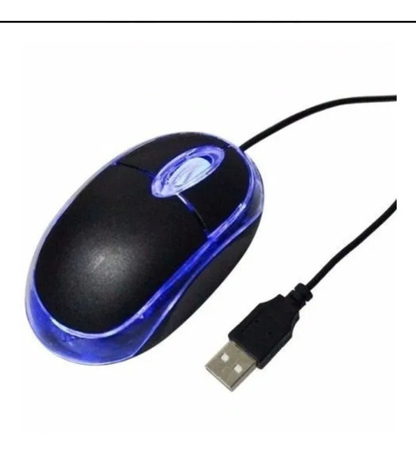 Mini Mouse Óptico Luminoso Para Pc Laptop Usb