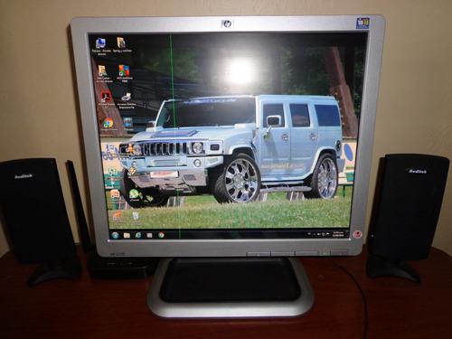 Monitor Hp L1710 Con Detalle De Raya Operativo