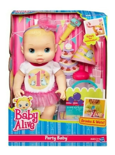 Muñeca Baby Alive Party Baby De Hasbro. En 50 Vrds.