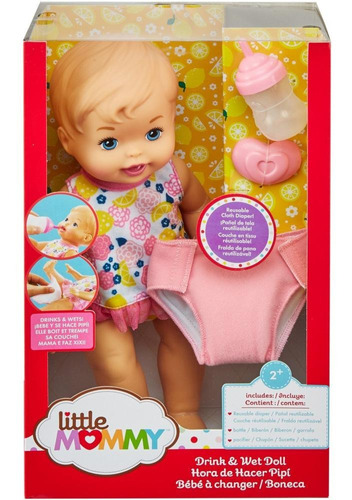 Muñeca Little Mommy Hora De Hacer Pipi Mattel 28v