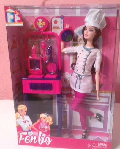 Muñeca Tipo Barbie Cocinera Fenbo Juguetes Oferta