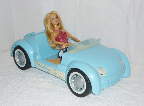Muñeca Y Carro P/ Barbie Original ** En Excelente Estado **
