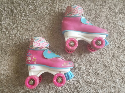 Patines Cuatro Ruedas Barbie Usados