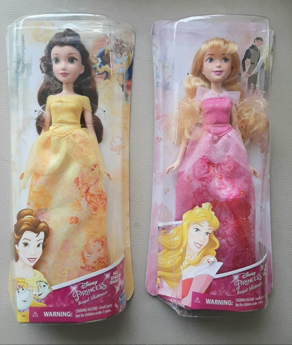 Princesas Disney Bella, Blancanieves, Aurora, Tiana