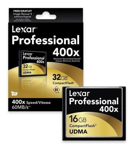 Tarjeta Memoria Compactflash 16gb Lexar Professional 400x