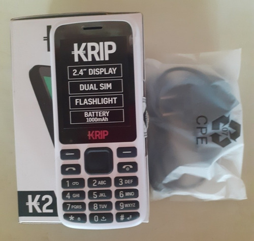 Telefono Krip K2 Basico Liberado Doble Chip Nuevo En 15v