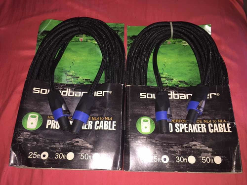 Cable De Cornetas Bafle Dj Audio Speakon 7,5m Soundbarrier