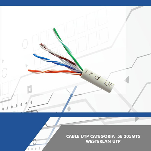 Cable Utp Cat 5e Bobina De 305m Westerlan