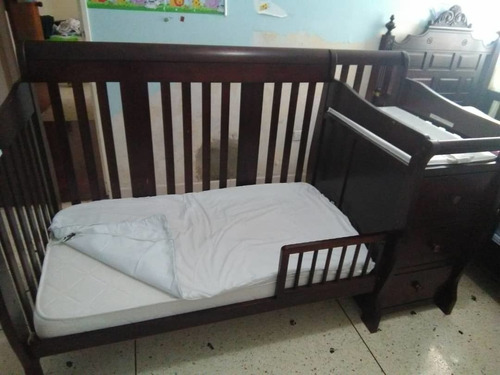 Cama Cuna Convertible Con Colchon