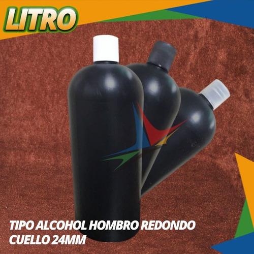 Envases Plásticos Litro Hombro Redondo Tapa De Rosca 24mm