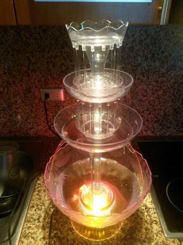 Fuente Coctelera Iluminada Eurochef Como Nueva