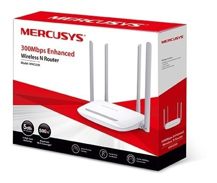 Router Mercusys N Mw325r Wifi 4 Antenas 300mbps Nuevo.