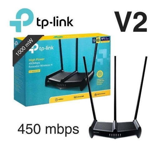 Router Tp-link 941hp 3 Antenas Rompe Muro 450mbps