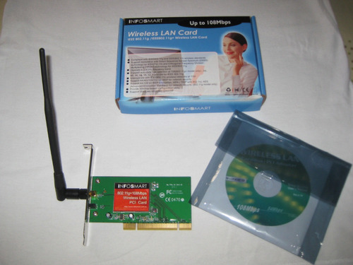 Tarjeta De Red Wifi Pci (Y Antena) Wifi 108mbps Nueva