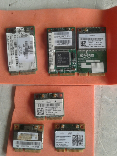 Tarjetas De Red Inalambrica Wifi Wlan Laptop Varios Modelos