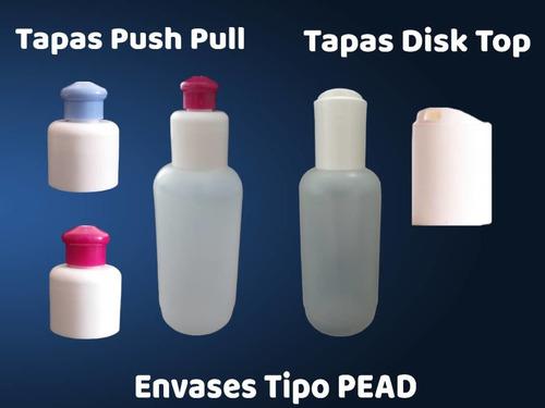 nvases Plásticos De 120 Ml Con Tapa Tipo Disk Top