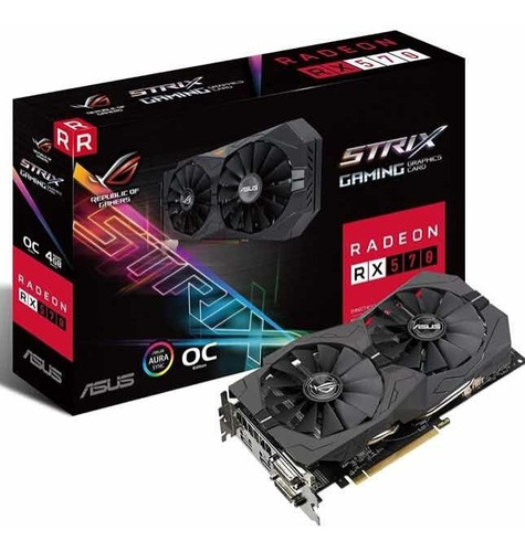 Asus Rog Strix Radeon Rx 570 O4g Gaming Oc Edition Gddr5 Dp