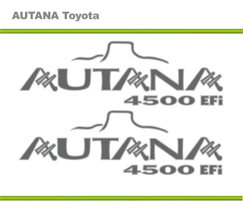 Calcomanias Autana Toyota