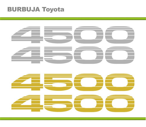 Calcomanias Burbuja  Toyota