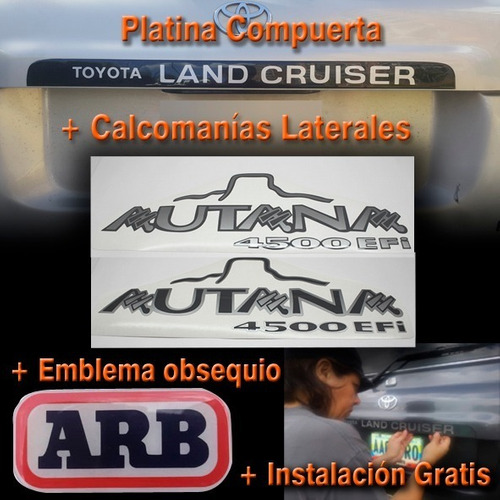 Emblema Compuerta Autana + Calcomanias *instalacion Gratis*