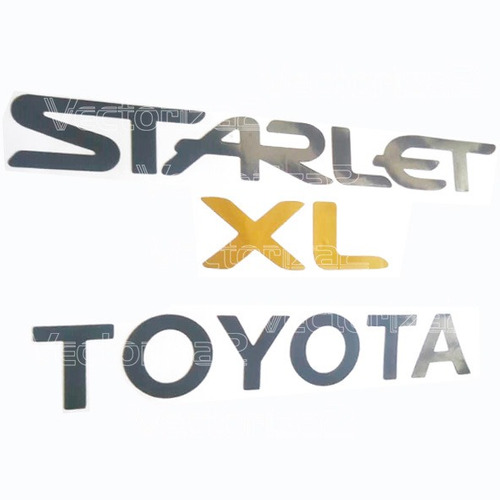 Kit Calcomanías Starlet + Xl + Toyota