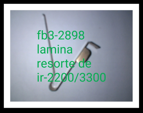 Lamina Resorte De Fb Canon Ir-