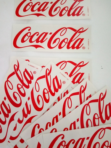 Pack De 10 Calcomanías De Coca Cola