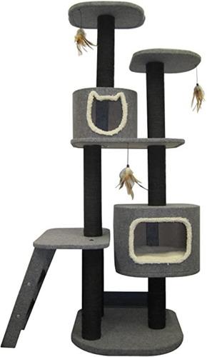 Parque Para Gatos 56x56x172 Cms Alto Importado