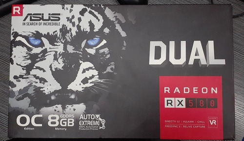 Tarjeta De Video Asus Rx580 Oc 8gb