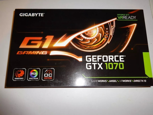Tarjeta De Video: Gigabyte Geforce Gtx  Gaming G1 8gb