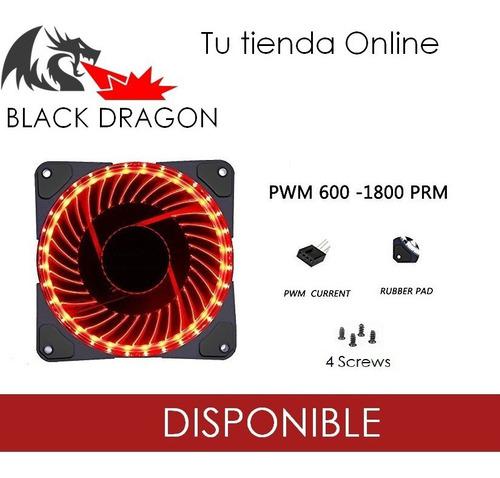 120mm Fan Cooler Led Rojo Pwm 1800 Rpm Pc Computadoras