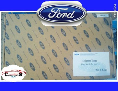 Kit Cadena Tiempo Ford Fiesta Ka Ecosport 1.6 Original 6 Pcs