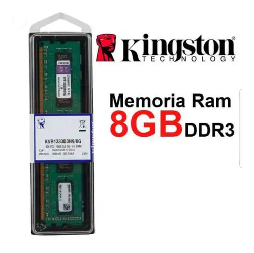 Memoria Ddr3 8gb Kingston Pc mhz Pc Nuevas