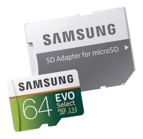 Memoria Micro Sd 64gb Con Adaptador Chip Samsung 15tr