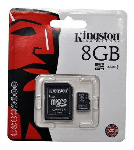 Memoria Micro Sd 8gb Kingston Clase 4