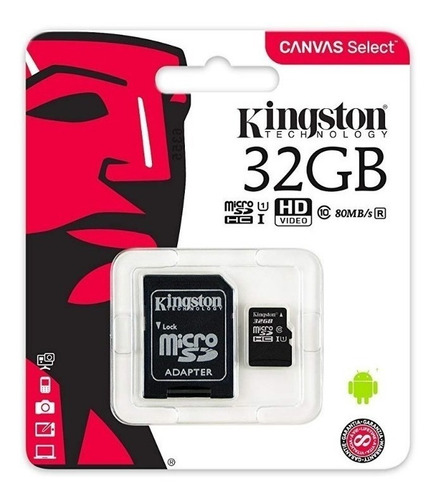 Memoria Micro Sd Hc 32gb Kingston Clas 10 Original 6$ Tienda
