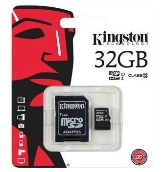 Memoria Micro Sd Kingston 32 Gb Clase 10 Nueva! 100% Orig.