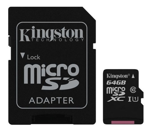 Memoria Micro Sd Kingston 64 Gb Canvas Clase 10 Original