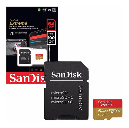 Memoria Microsd Sandisk Extreme 64gb