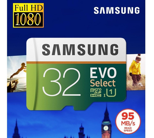 Memoria Original Samsung 32gb 95mb/s Micro Sd Evo Select