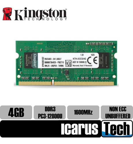 Memoria Ram 4gb Laptop Ddrmhz Kingston Blister Sellada