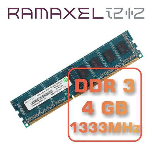 Memoria Ram Ddr3 4gb Bus mhz Ramaxel Para Pc
