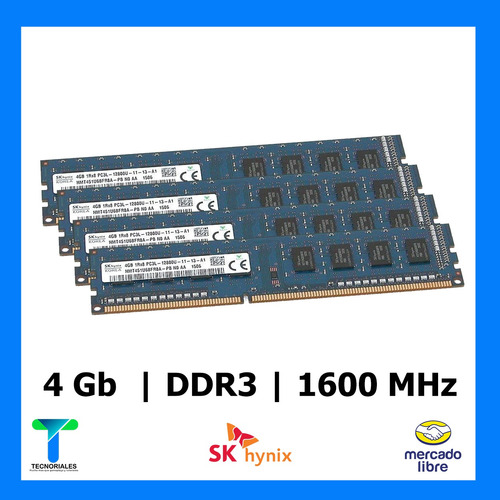 Memoria Ram Ddr3 4gb  Mhz Para Pc - Dual Channel