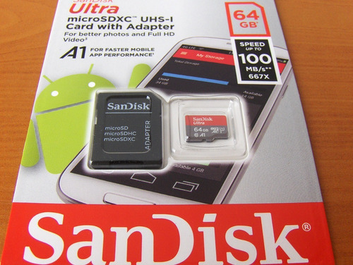 Memoria Sandisk Ultra 64gb Micro Sd Clase 10 U1 Original New