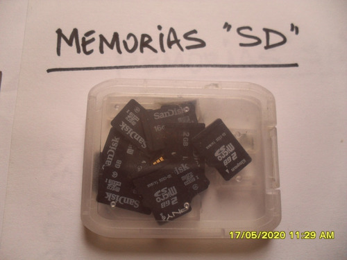 Memorias Sd De  Y 16 Gb. Poco Uso.