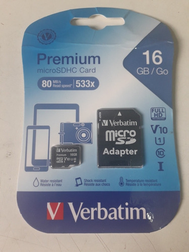 Micro Sd 16gb Original Verbatim