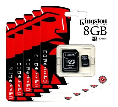 Micro Sd 8gb Kingston Origina x9verde