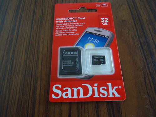 Microsd Sandisk 32 Gb Clase 4 Original Oferta Especial