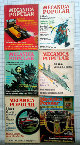 Revistas De Mecánica Popular De Colección.